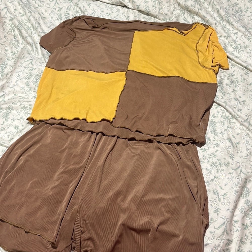 Shein plus size coord pajama set